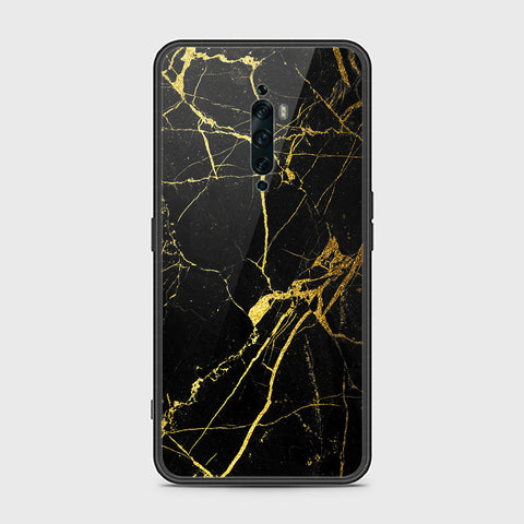 Oppo Reno 2Z Cover- Black Marble Series - HQ Ultra Shine Premium Infinity Glass Soft Silicon Borders Case