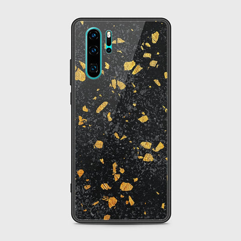 Huawei P30 Pro Cover - Black Marble Series - HQ Ultra Shine Premium Infinity Glass Soft Silicon Borders Case