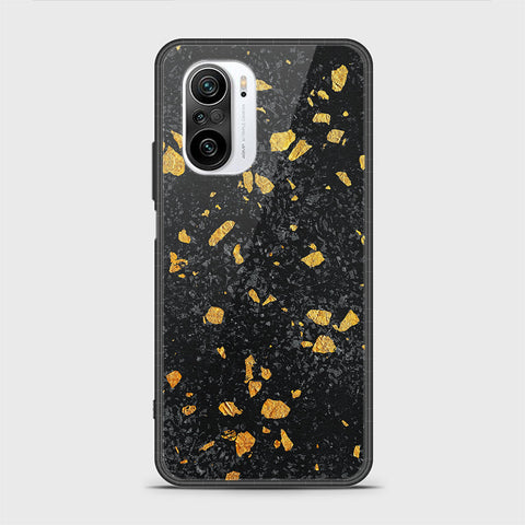 Xiaomi Redmi K40 Pro Cover - Black Marble Series - HQ Ultra Shine Premium Infinity Glass Soft Silicon Borders Casee