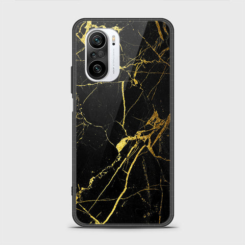 Xiaomi Redmi K40 Pro Cover - Black Marble Series - HQ Ultra Shine Premium Infinity Glass Soft Silicon Borders Casee