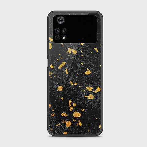 Xiaomi Poco M4 Pro Cover- Black Marble Series - HQ Ultra Shine Premium Infinity Glass Soft Silicon Borders Case