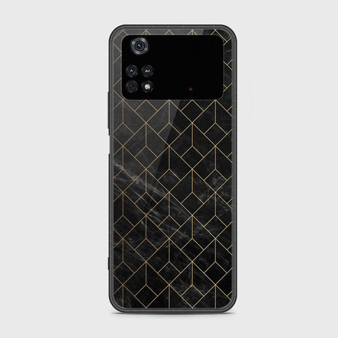Xiaomi Poco M4 Pro Cover- Black Marble Series - HQ Ultra Shine Premium Infinity Glass Soft Silicon Borders Case
