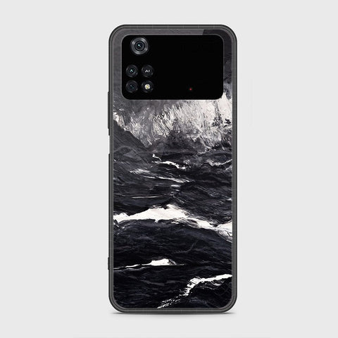 Xiaomi Poco M4 Pro Cover- Black Marble Series - HQ Ultra Shine Premium Infinity Glass Soft Silicon Borders Case