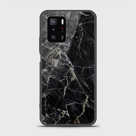 Xiaomi Poco X3 GT Cover - Black Marble Series - HQ Ultra Shine Premium Infinity Glass Soft Silicon Borders Casee