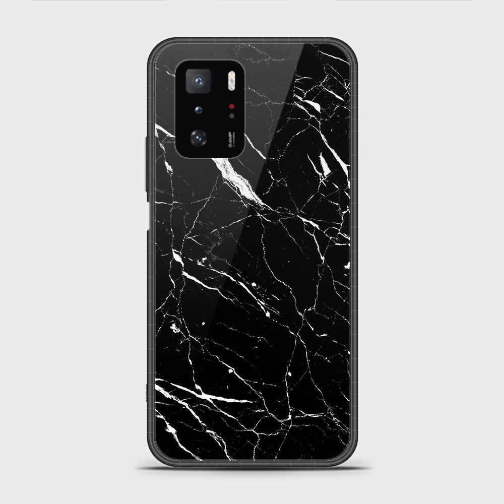 Xiaomi Poco X3 GT Cover - Black Marble Series - HQ Ultra Shine Premium Infinity Glass Soft Silicon Borders Casee