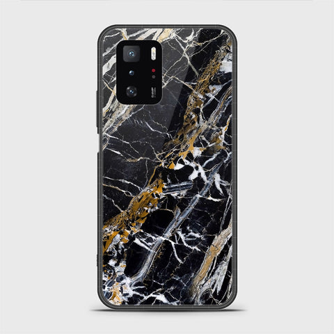 Xiaomi Poco X3 GT Cover - Black Marble Series - HQ Ultra Shine Premium Infinity Glass Soft Silicon Borders Casee