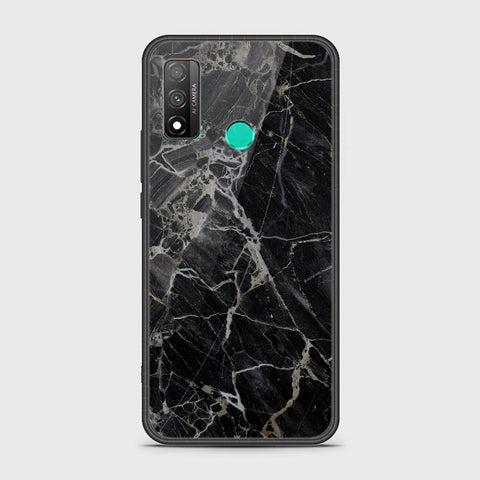 Huawei P smart 2020 Cover - Black Marble Series - HQ Ultra Shine Premium Infinity Glass Soft Silicon Borders Case