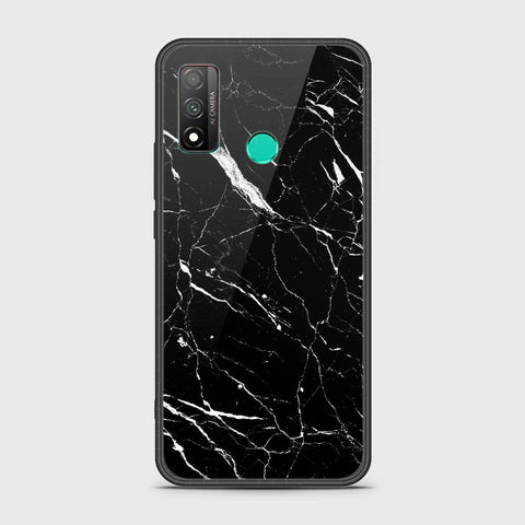 Huawei P smart 2020 Cover - Black Marble Series - HQ Ultra Shine Premium Infinity Glass Soft Silicon Borders Case