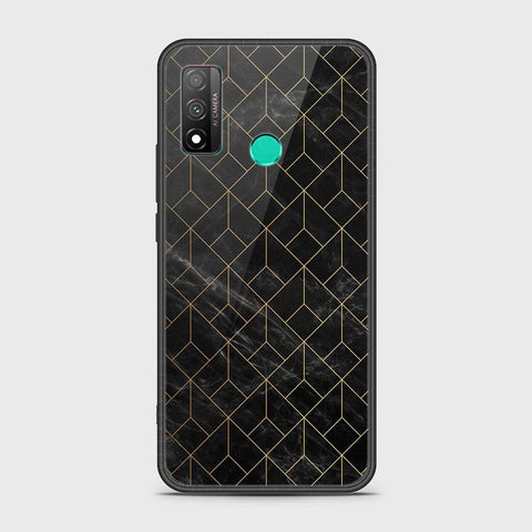 Huawei P smart 2020 Cover - Black Marble Series - HQ Ultra Shine Premium Infinity Glass Soft Silicon Borders Case