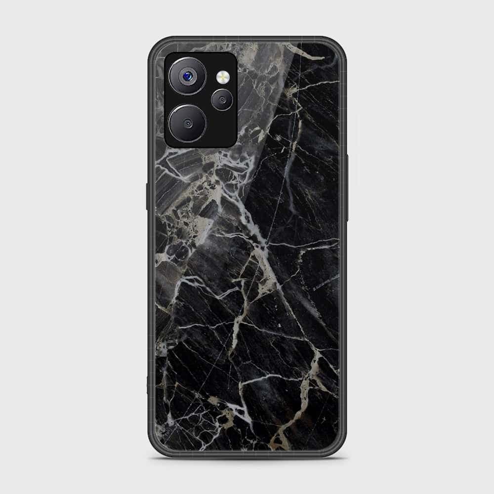 Realme 10 5G Cover- Black Marble Series - HQ Ultra Shine Premium Infinity Glass Soft Silicon Borders Case