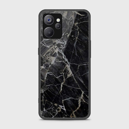 Realme 10T Cover- Black Marble Series - HQ Ultra Shine Premium Infinity Glass Soft Silicon Borders Case