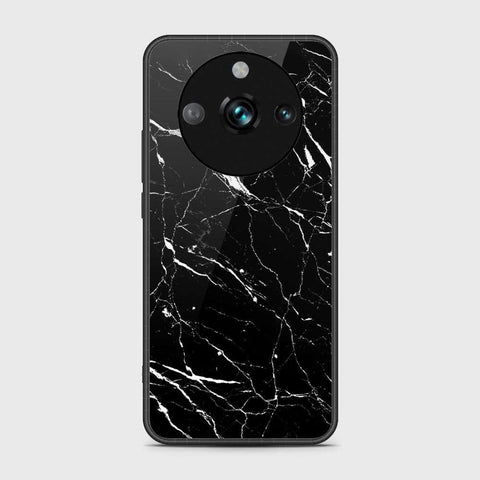 Realme 11 Pro Cover- Black Marble Series - HQ Ultra Shine Premium Infinity Glass Soft Silicon Borders Case