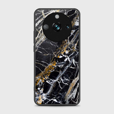 Realme 11 Pro Plus Cover- Black Marble Series - HQ Ultra Shine Premium Infinity Glass Soft Silicon Borders Case