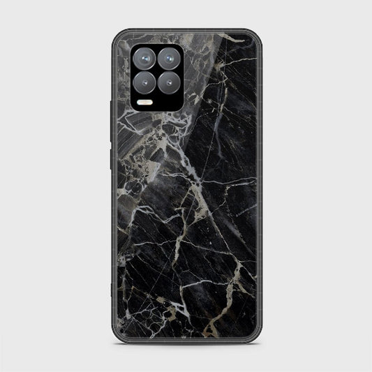Realme 8 Pro Cover - Black Marble Series - HQ Ultra Shine Premium Infinity Glass Soft Silicon Borders Casee
