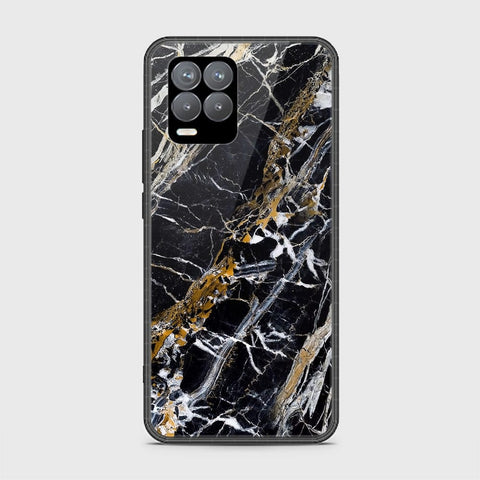 Realme 8 Pro Cover - Black Marble Series - HQ Ultra Shine Premium Infinity Glass Soft Silicon Borders Casee