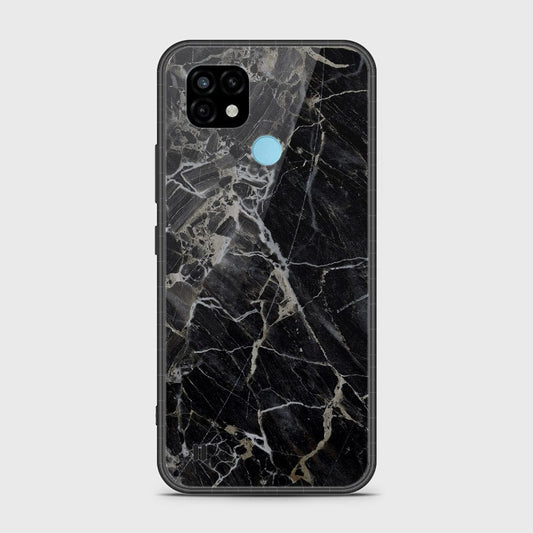 Realme C21 Cover- Black Marble Series - HQ Premium Shine Durable Shatterproof Case
