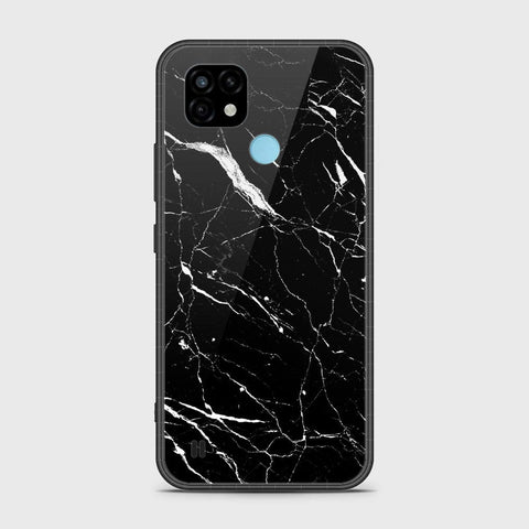 Realme C21 Cover- Black Marble Series - HQ Premium Shine Durable Shatterproof Case