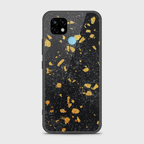 Realme C21 Cover- Black Marble Series - HQ Premium Shine Durable Shatterproof Case