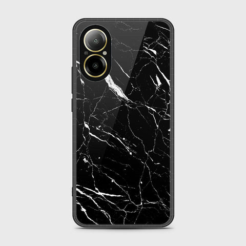 Realme C67 4G Cover- Black Marble Series - HQ Ultra Shine Premium Infinity Glass Soft Silicon Borders Case