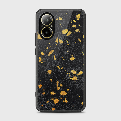 Realme C67 4G Cover- Black Marble Series - HQ Ultra Shine Premium Infinity Glass Soft Silicon Borders Case