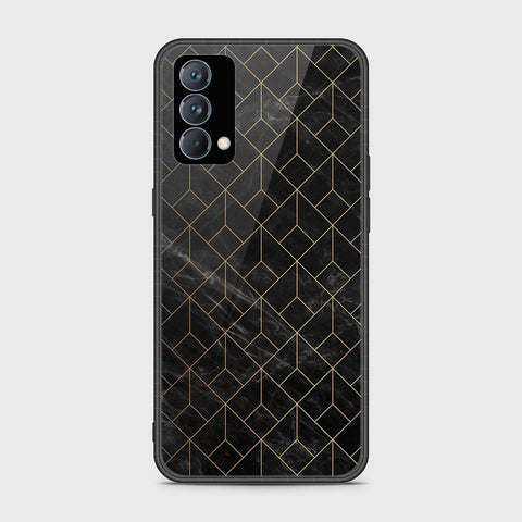 Realme GT Master Cover- Black Marble Series - HQ Ultra Shine Premium Infinity Glass Soft Silicon Borders Case