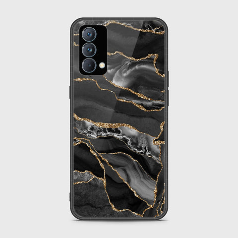 Realme GT Master Cover- Black Marble Series - HQ Ultra Shine Premium Infinity Glass Soft Silicon Borders Case