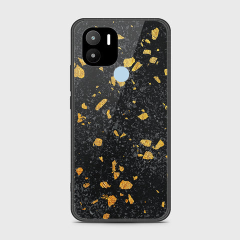 Xiaomi Redmi A1 Plus Cover- Black Marble Series - HQ Ultra Shine Premium Infinity Glass Soft Silicon Borders Case