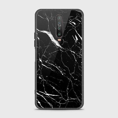 Xiaomi Redmi K30 Cover - Black Marble Series - HQ Ultra Shine Premium Infinity Glass Soft Silicon Borders Case