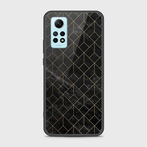 Xiaomi Redmi Note 12 Pro 4G Cover- Black Marble Series - HQ Ultra Shine Premium Infinity Glass Soft Silicon Borders Case