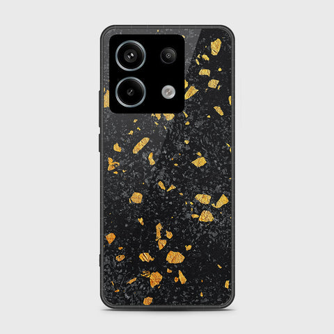 Xiaomi Redmi Note 13 Pro 4G Cover- Black Marble Series - HQ Ultra Shine Premium Infinity Glass Soft Silicon Borders Case