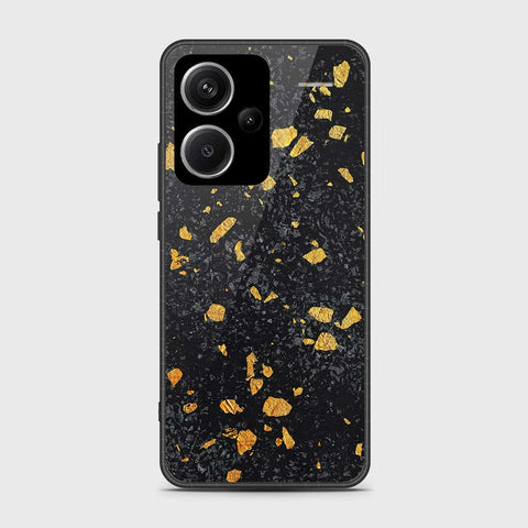 Xiaomi Redmi Note 13 Pro Plus 5G Cover- Black Marble Series - HQ Ultra Shine Premium Infinity Glass Soft Silicon Borders Case