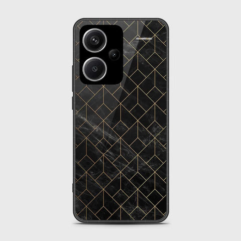 Xiaomi Redmi Note 13 Pro Plus 5G Cover- Black Marble Series - HQ Ultra Shine Premium Infinity Glass Soft Silicon Borders Case