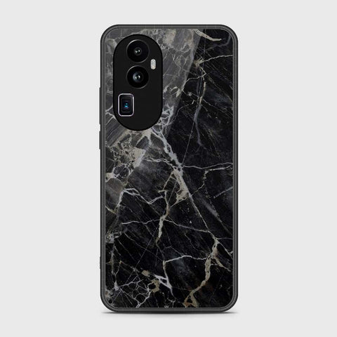 Oppo Reno 10 Pro Plus Cover- Black Marble Series - HQ Ultra Shine Premium Infinity Glass Soft Silicon Borders Case