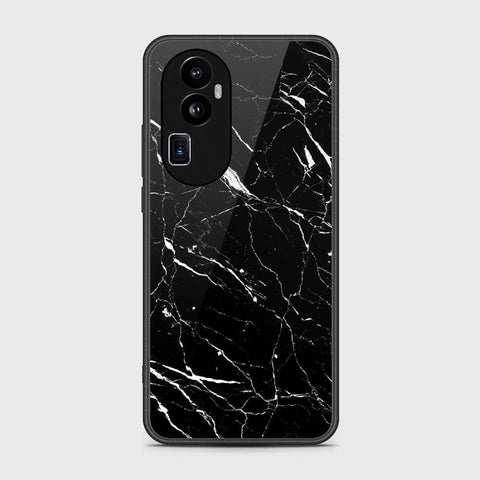 Oppo Reno 10 Pro Plus Cover- Black Marble Series - HQ Ultra Shine Premium Infinity Glass Soft Silicon Borders Case