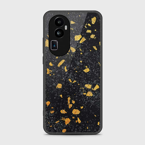 Oppo Reno 10 Pro Plus Cover- Black Marble Series - HQ Ultra Shine Premium Infinity Glass Soft Silicon Borders Case