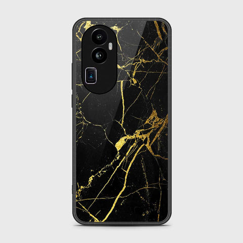 Oppo Reno 10 Pro Plus Cover- Black Marble Series - HQ Ultra Shine Premium Infinity Glass Soft Silicon Borders Case