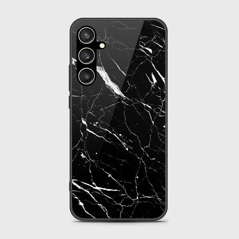 Samsung Galaxy S23 FE  Cover- Black Marble Series - HQ Ultra Shine Premium Infinity Glass Soft Silicon Borders Case