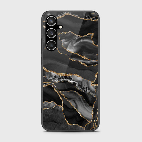Samsung Galaxy S23 FE  Cover- Black Marble Series - HQ Ultra Shine Premium Infinity Glass Soft Silicon Borders Case