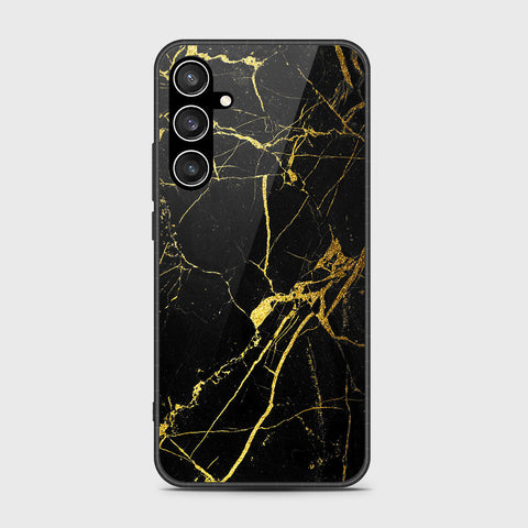 Samsung Galaxy S23 FE  Cover- Black Marble Series - HQ Ultra Shine Premium Infinity Glass Soft Silicon Borders Case