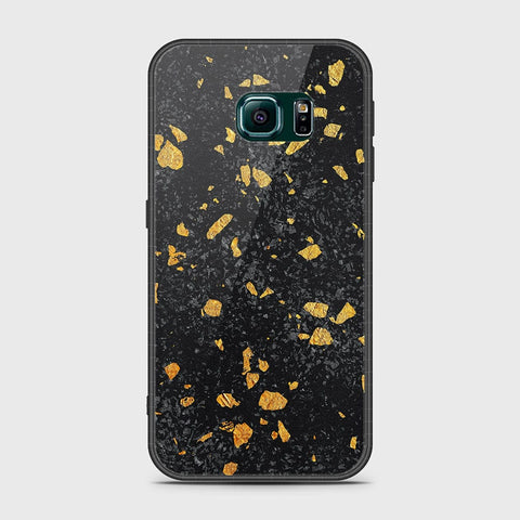 Samsung Galaxy S6 Edge Plus Cover- Black Marble Series - HQ Ultra Shine Premium Infinity Glass Soft Silicon Borders Case