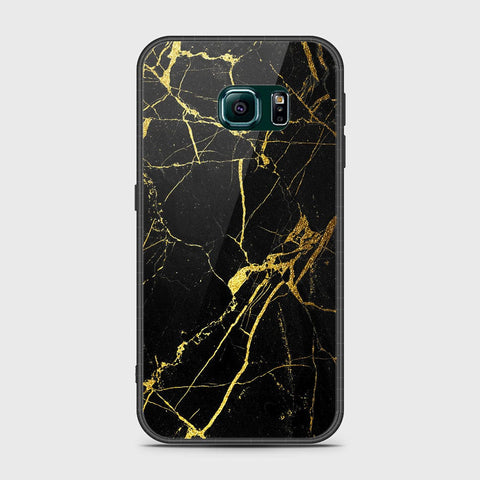 Samsung Galaxy S6 Edge Plus Cover- Black Marble Series - HQ Ultra Shine Premium Infinity Glass Soft Silicon Borders Case