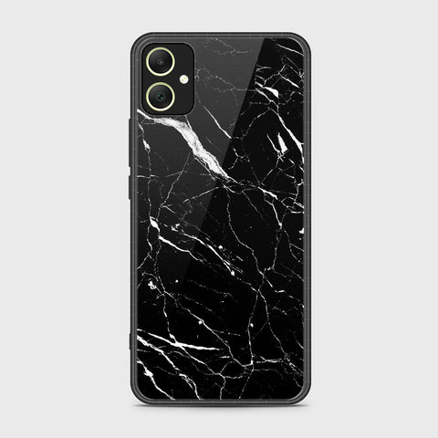 Samsung Galaxy A05 Cover- Black Marble Series - HQ Ultra Shine Premium Infinity Glass Soft Silicon Borders Case