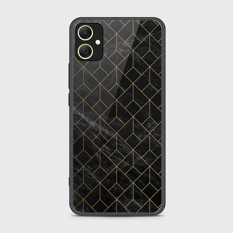 Samsung Galaxy A05 Cover- Black Marble Series - HQ Ultra Shine Premium Infinity Glass Soft Silicon Borders Case