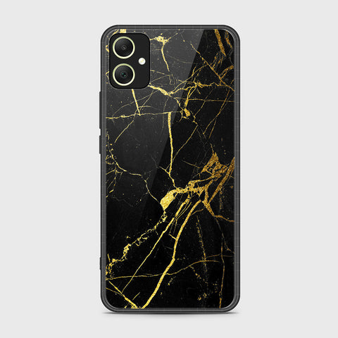 Samsung Galaxy A05 Cover- Black Marble Series - HQ Ultra Shine Premium Infinity Glass Soft Silicon Borders Case