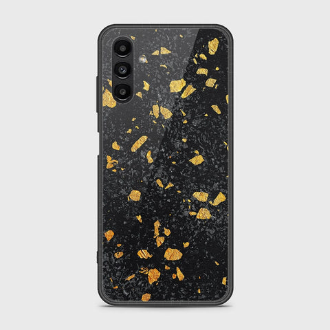Samsung Galaxy A04s Cover- Black Marble Series - HQ Ultra Shine Premium Infinity Glass Soft Silicon Borders Case