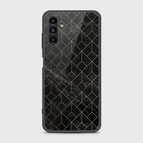 Samsung Galaxy A13 5G Cover- Black Marble Series - HQ Ultra Shine Premium Infinity Glass Soft Silicon Borders Case