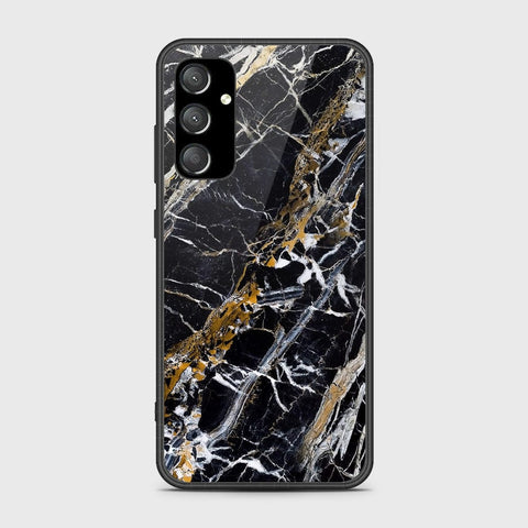 Samsung Galaxy A54 5G Cover- Black Marble Series - HQ Ultra Shine Premium Infinity Glass Soft Silicon Borders Case