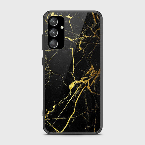 Samsung Galaxy A14 5G Cover- Black Marble Series - HQ Ultra Shine Premium Infinity Glass Soft Silicon Borders Case