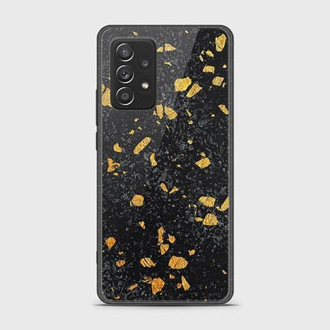 Samsung Galaxy A52s 5G Cover - Black Marble Series - HQ Ultra Shine Premium Infinity Glass Soft Silicon Borders Case