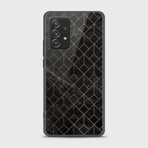 Samsung Galaxy A52s 5G Cover - Black Marble Series - HQ Ultra Shine Premium Infinity Glass Soft Silicon Borders Case